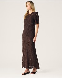 MOS The Label - Anouk Crochet Midi Dress