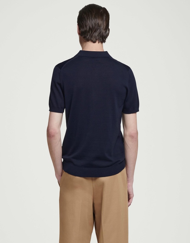 COS - Knitted Silk Polo Shirt