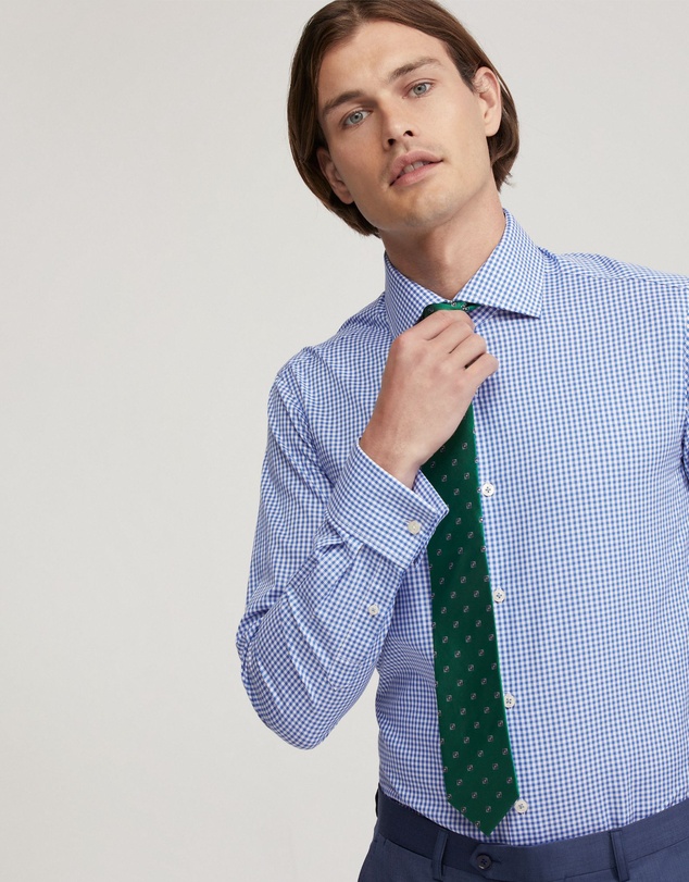 Oxford - Trafalgar French Cuff Checked Shirt