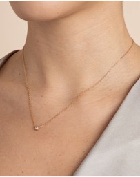 Astrid & Miyu - Essential Crystal Pendant 18ct Gold Plated Necklace