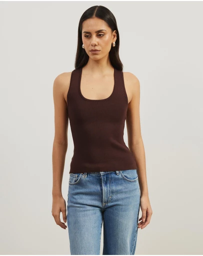 Atmos&Here - Sammy Racer Back Knit Top
