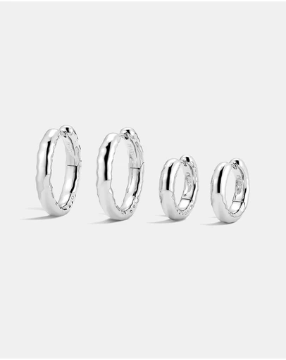 Luv Aj - Liquid Metal Hoops Set