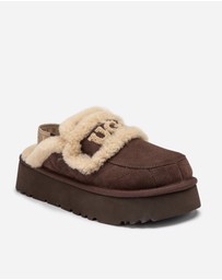 Ozwear Connection Uggs - Ugg Violet Matelassé Shearling Platform Slipper (Detachable Feature)