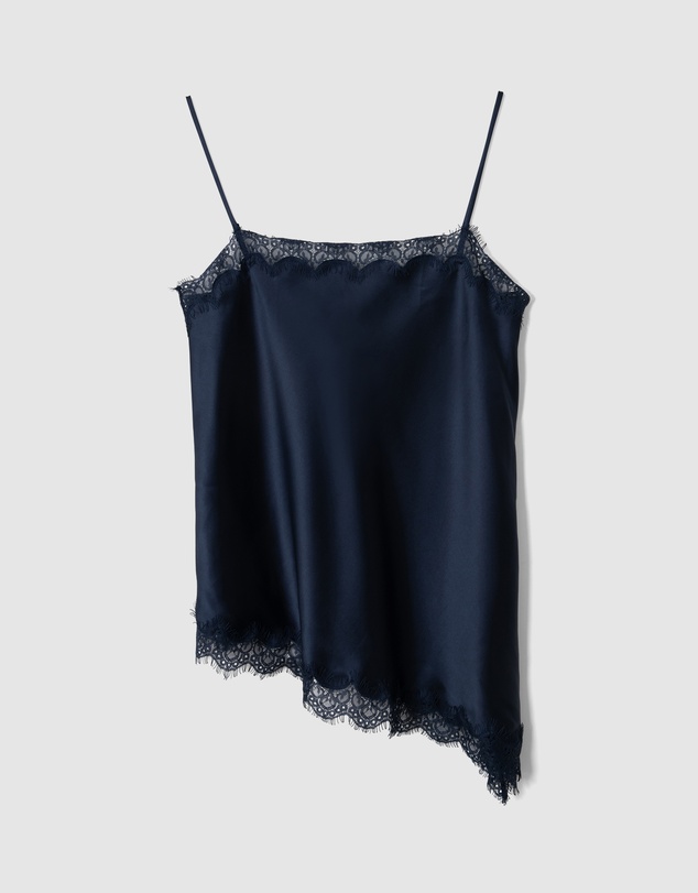 Damson Madder - Tansy Satin and Lace Cami