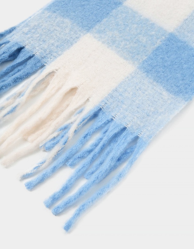 Forcast - Rosy Checked Scarf