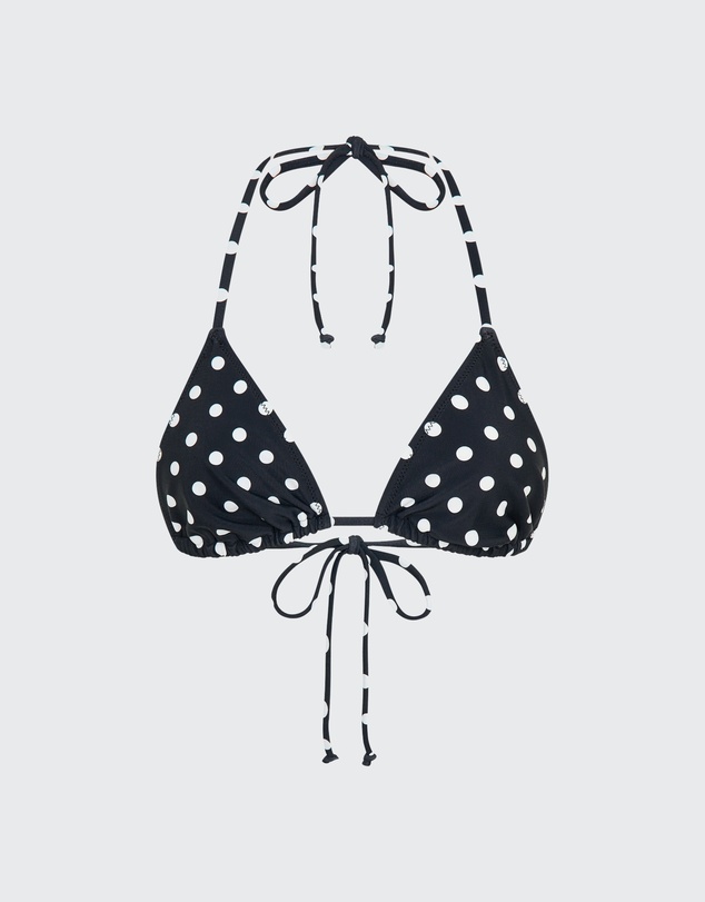 Vacay Swimwear - Rio Top Black Polka