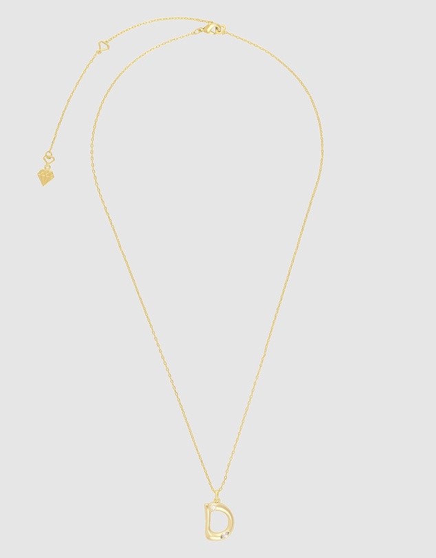 Wanderlust + Co - Alphabet Bubble Pendant Necklace - Letter D