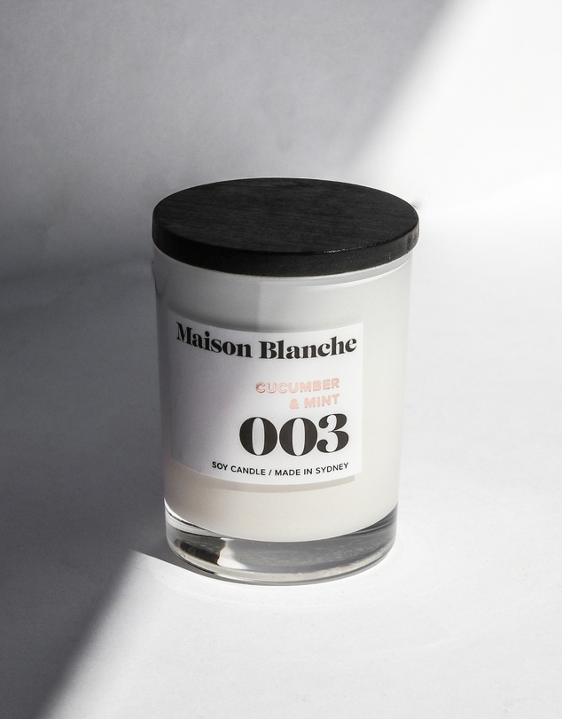 Maison Blanche - 003 Cucumber & Mint - Small Candle