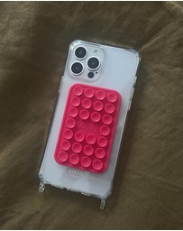 LOUVE COLLECTION - Suction Plate Phone Mount | Hot Pink