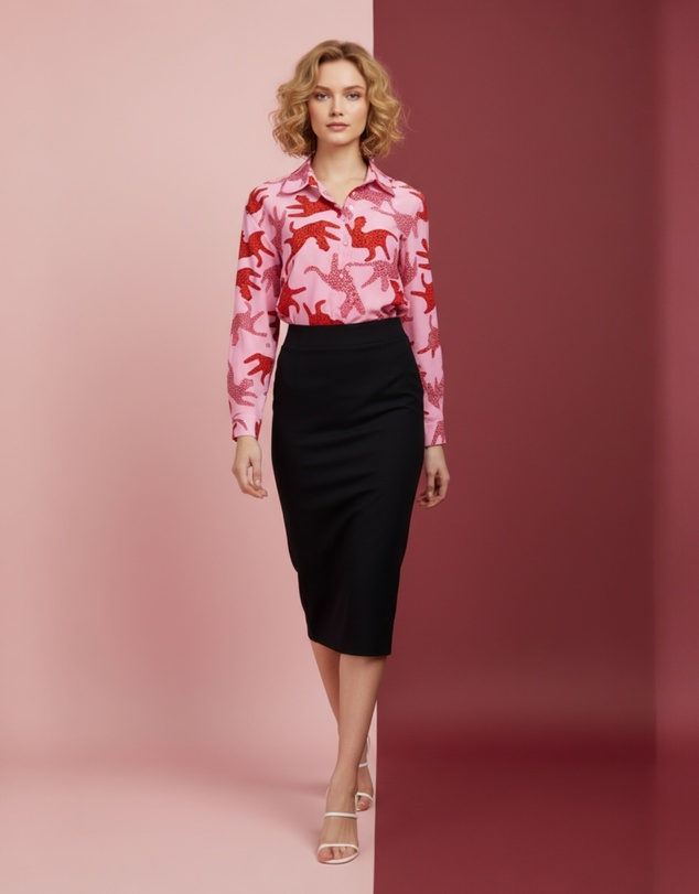 Mossée - Allison Long Elastic Waist Skirt
