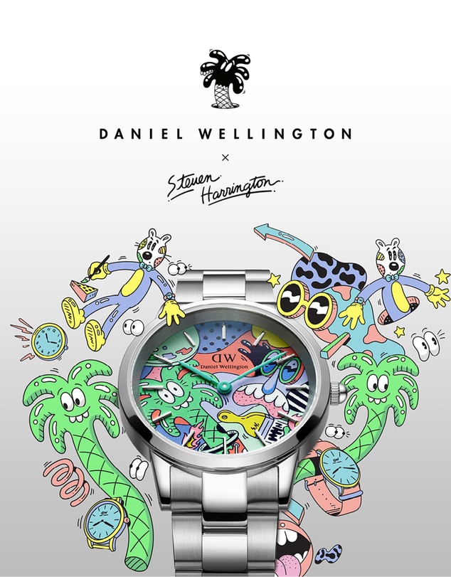 Daniel Wellington - Steven Harrington x DW Iconic Link 40mm Multi Color