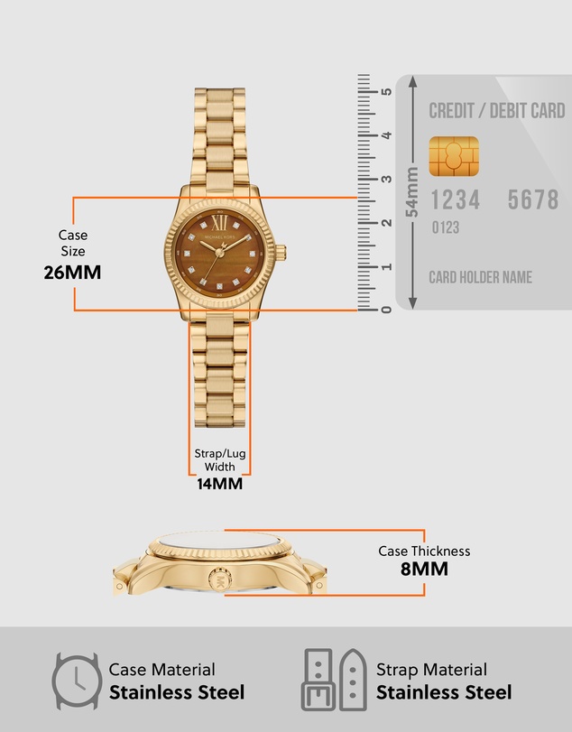 Michael Kors - Lexington Gold Tone Analogue Watch