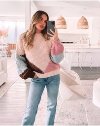 Esther & Co - Maxence Knit - Pink Multi
