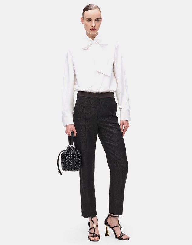 Karl Lagerfeld - Retro Poplin Bow Blouse