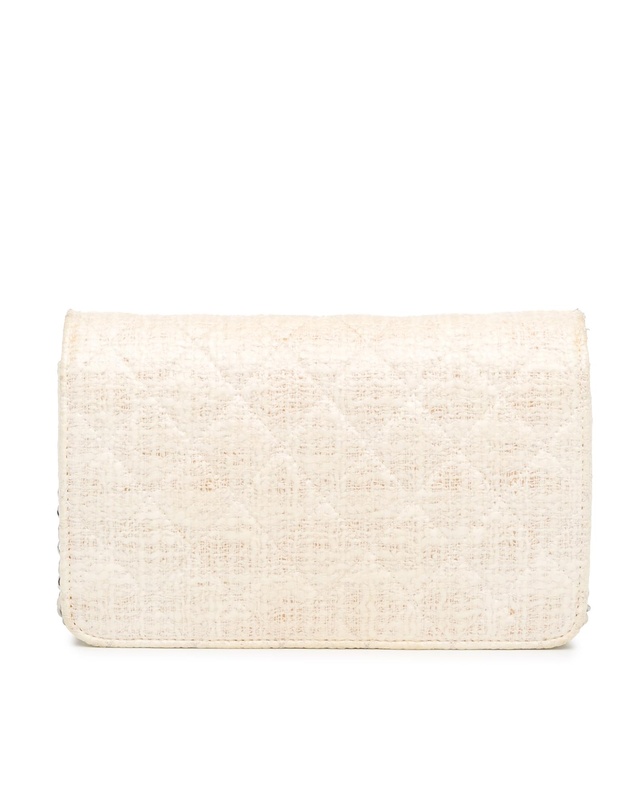 Pre-Loved by Azura Reborn - Pre-Loved CC Coated Tweed Wallet On Chain