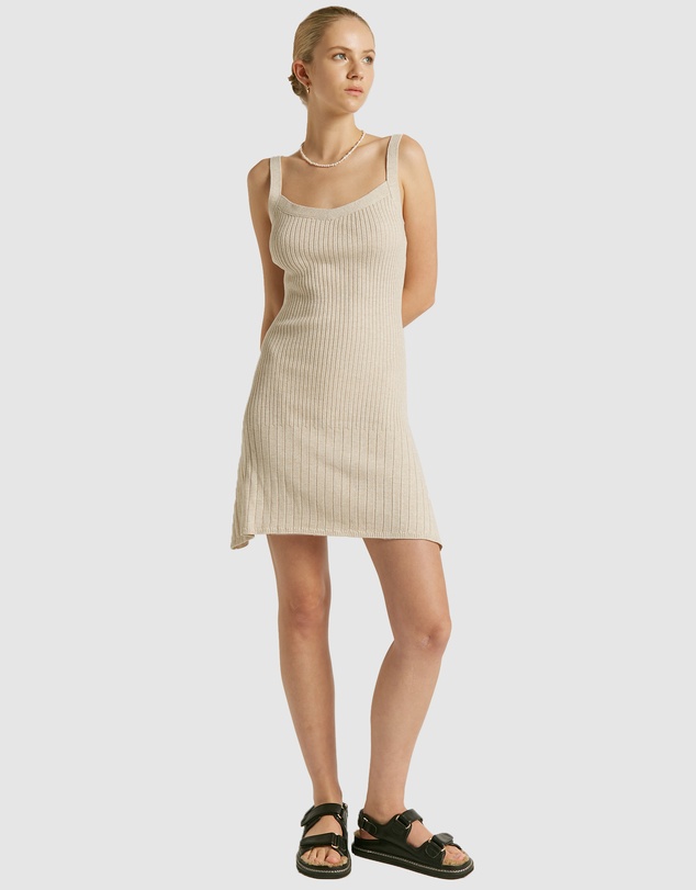 FRIEND of AUDREY - Santa Monica Lurex Mini Dress