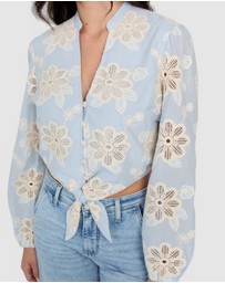 GUESS - Hazel Tie Front Top