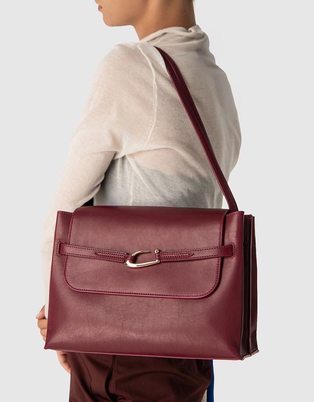 By Far - Cora Sour Cherry Lamb Nappa Leather Bag