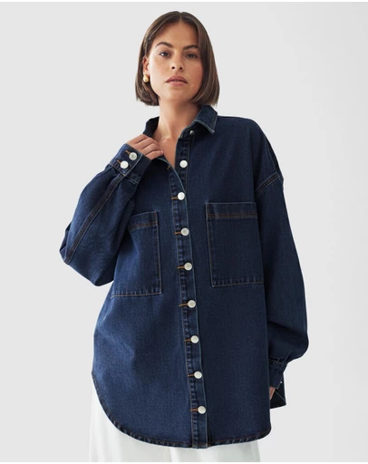 The Fated - Val Oversized Denim Shacket