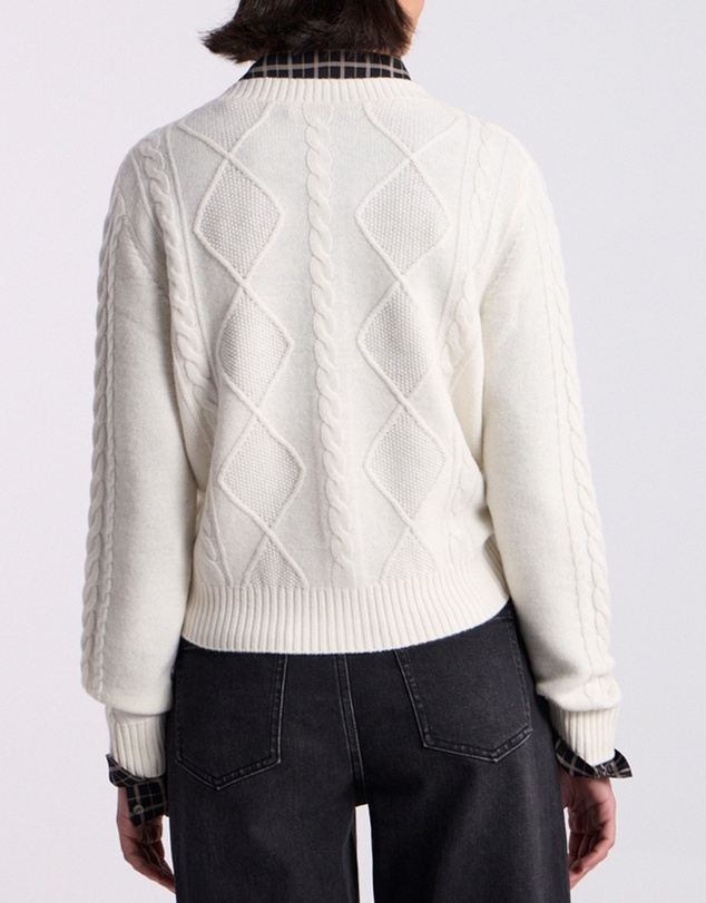 David Lawrence - Natalie Cable Knit Cardigan