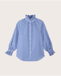 IDA+S - Lily Stripe Flounce Top