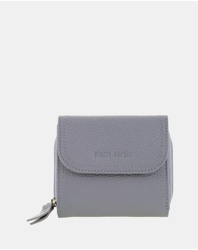 Pierre Cardin - Pierre Cardin Ladies Leather Tri-Fold Tab Wallet