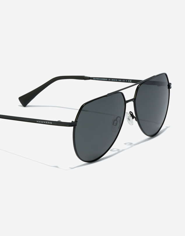 Hawkers Co - HAWKERS - Polarized Full Black SHADOW Sunglasses for Men and Women UV400