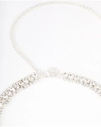 Lovisa - Silver Mixed Round Diamante Belt