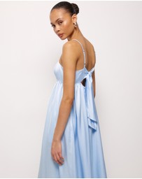 AERE - Suri Satin Maxi Dress