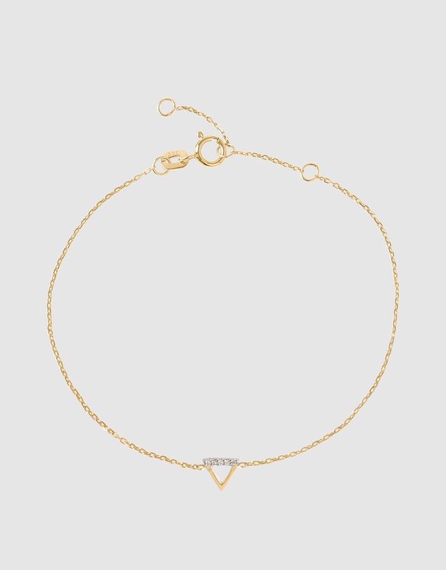 Luna Rae - Solid Gold - Water Element Diamond Bracelet