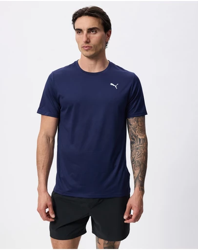 Puma - Train All Day Essentials Solid Cat Tee (LC Small Cat)