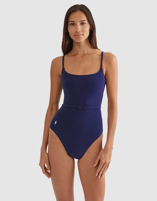Polo Ralph Lauren - Terry Kennedy Belted Low Back Swimsuit