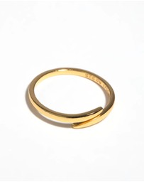 Lovisa - Gold Plated Sterling Silver Polished Band Ring