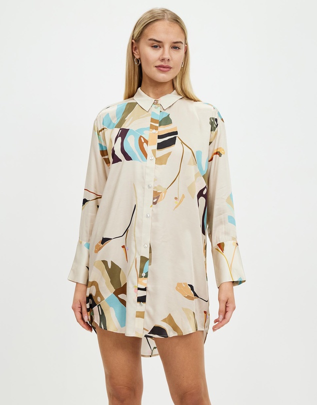 Grace Willow - Jasmine Silk Shirt Dress