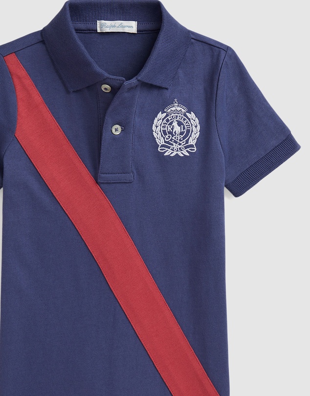 Polo Ralph Lauren - Crest Cotton Jersey Polo Shortalls - Babies