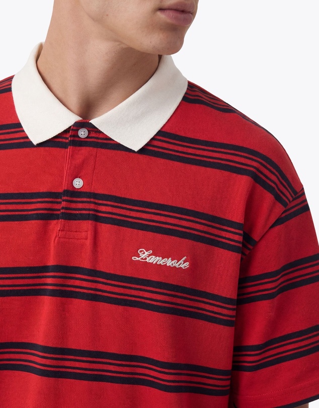 Zanerobe - Box Crop Polo Red/Navy