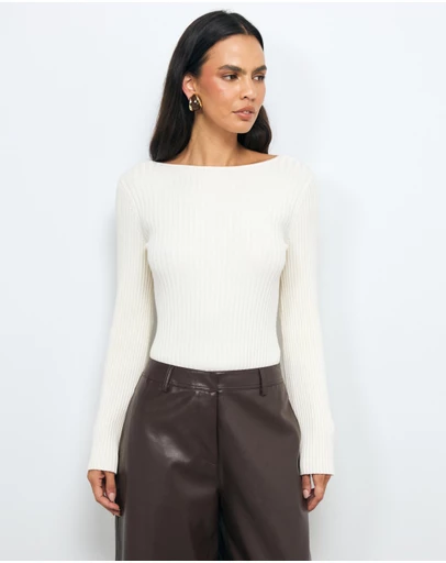 AERE - Sarai Organic Cotton Knit Top