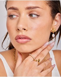 Zoe Olivia - Waterproof Organic Wave Adjustable Ring
