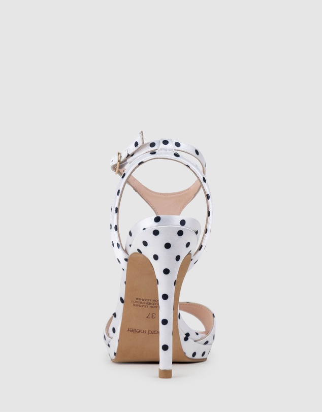 Edward Meller - WEN110 Polkadot T-Bar Platform Sandal