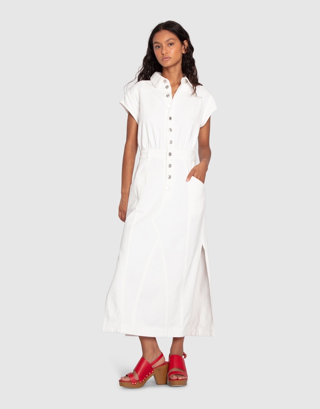Belle & Bloom - Sundown Denim Midi Shirt Dress
