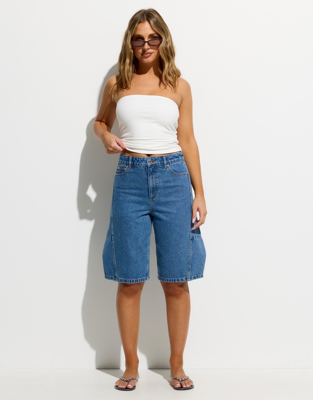 Dazie - Austin Mid Rise Barrel Jorts