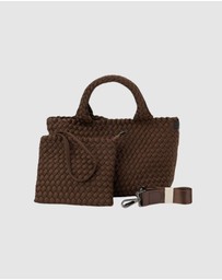 Chuchka - Woven Neoprene Mini Tote - Choc Brown