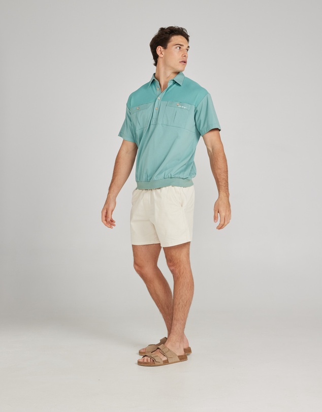 Horrigan - Santorini Pale Turquoise Pullover Polo