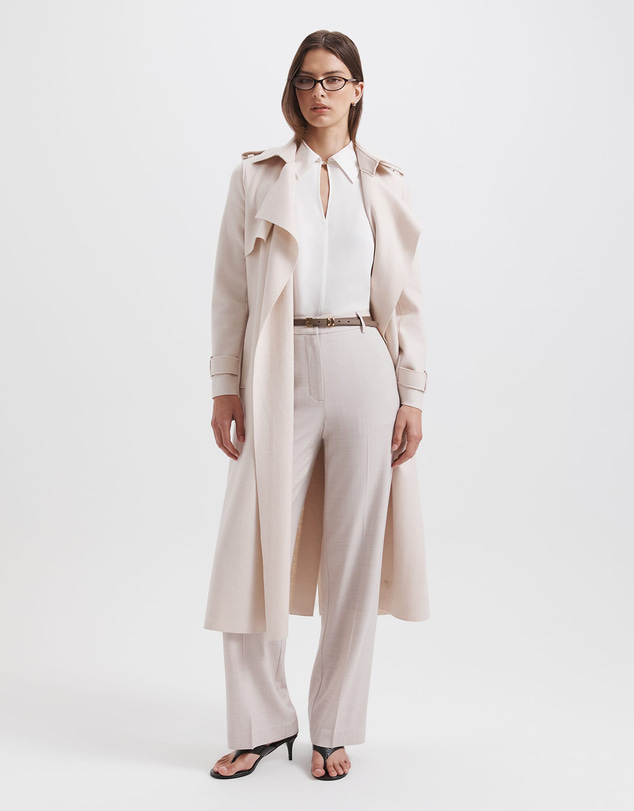 SABA - Karla Wool Longline Trench Coat