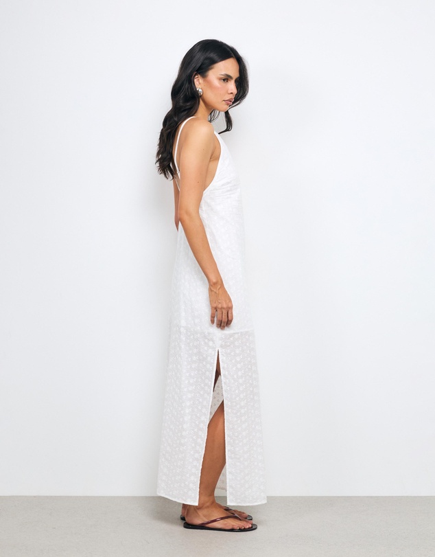 AERE - Irie Cotton Broderie Midi Dress