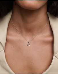 PDPAOLA - Initial 2026 H Silver Pendant Necklace