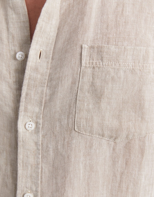 Sportscraft - Short Sleeve Yarn Dyed Linen Shirt