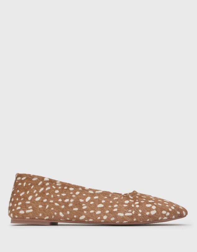 Betts - Cooper Leather Pony Hair Ballet Flats