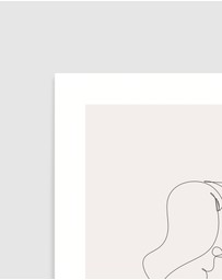 Olive et Oriel - Line Figure III Art Print