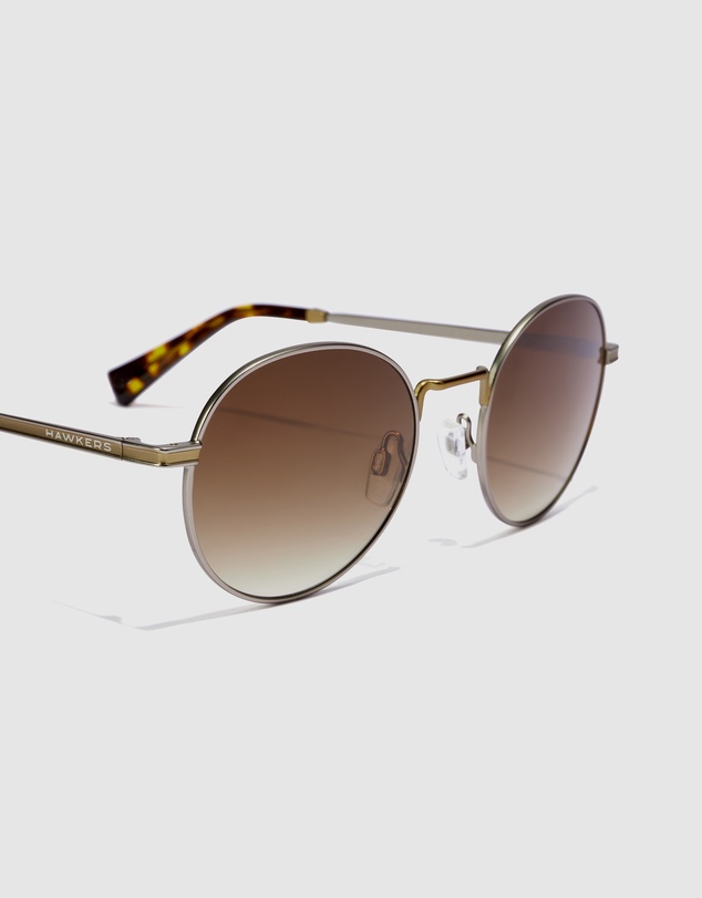 Hawkers Co - HAWKERS - Gold Havana MOMA Sunglasses for Men and Women UV400